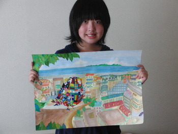 孫の作品　テーマ　平和