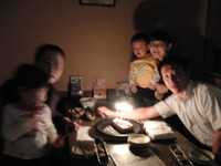 孫のお誕生会