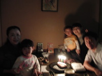 孫のお誕生会