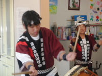 新年会・蒲原和太鼓保存会の皆さんがお越しくださいました