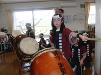 新年会・蒲原和太鼓保存会の皆さんがお越しくださいました