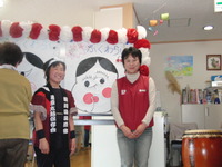新年会・蒲原和太鼓保存会の皆さんがお越しくださいました