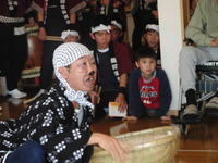 新年会・蒲原和太鼓保存会の皆さんがお越しくださいました