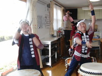 新年会・蒲原和太鼓保存会の皆さんがお越しくださいました