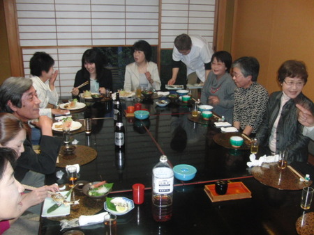 1年前のデンマーク旅行のメンバーと会食