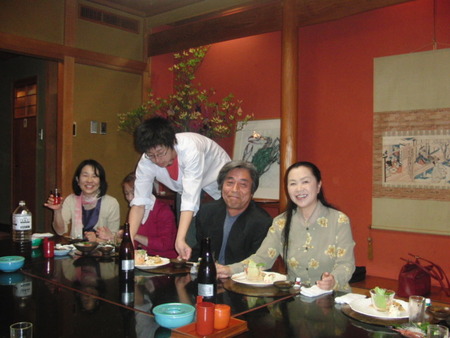 1年前のデンマーク旅行のメンバーと会食