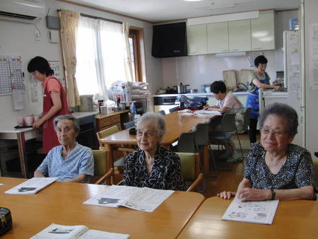 今日の午後は防災意識について皆で意見交換しました。