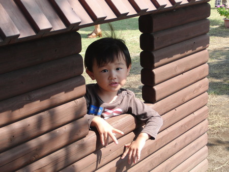 今日は孫の幼稚園の運動会です。バアバも玉入れに参加