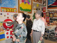 福祉展の見学に午前7名参加。自分たちの力作に感動