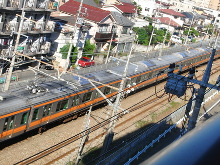 八王子の実家にて・富士市に比べて都会です