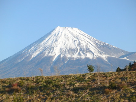 裾野市からの富士山と富士市からの富士山