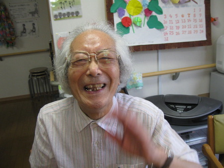 今日のレクは漢字読みの脳のトレーニング