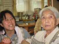 今日のレクは漢字読みの脳のトレーニング