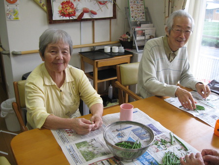 生活リハビリ・さやンゲンのすじとりを皆さんさんで