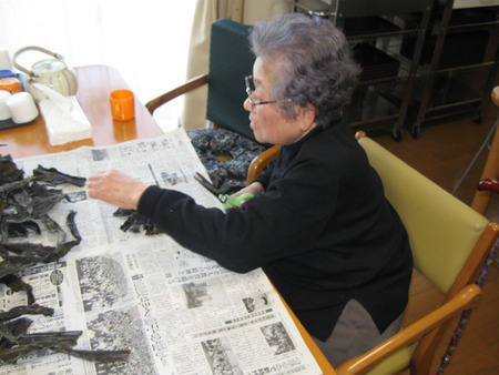 昆布きり、頑張っています。いつでも佃煮に、おお助かりです