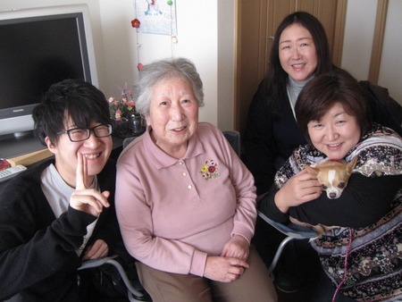 遠方からの面会です・明けましておめでとうございます。