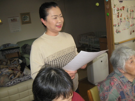 皆さんで発声練習です