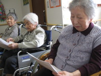 皆さんで発声練習です