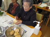 夕食の準備のお手伝い