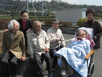 第２陣の方が午後本妙寺へしだれ桜の見学に行ってきました