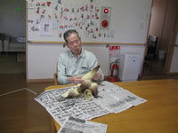 エリザベスさんの竹やぶから掘りたての竹の子を茹でましょう