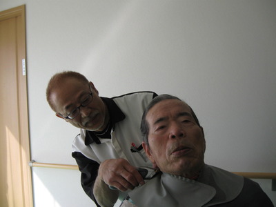 床屋さんのボランティア