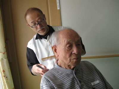 床屋さんのボランティア