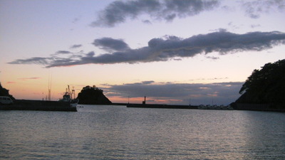 さっきの　夕陽の行方は？西伊豆