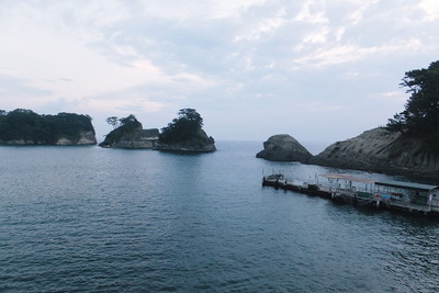堂ヶ島もー　夕焼けはなしー