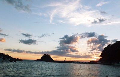 今夕も　夕陽はラストやったぁーー！