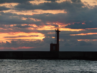 今夕も　夕陽はラストやったぁーー！