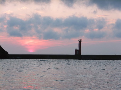また明日ね―の夕陽！
