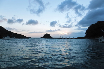 雨でも―　夕焼け！
