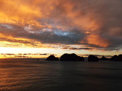 三四郎島と夕景！