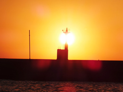 夕陽灯台！
