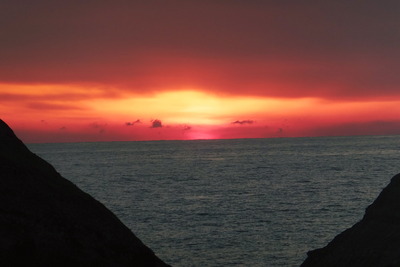 うわぁ－来たぁー　だるま夕陽？