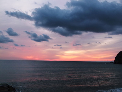 夕陽が夕焼けになった瞬間！