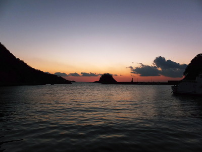 紅に―染まる―　夕焼け！