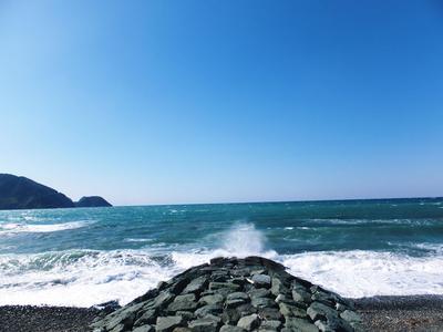 大荒れ　大浜海岸