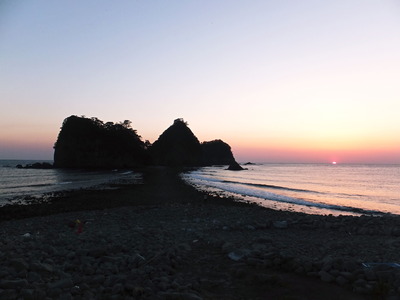☆とんぼろ海の道☆満開＆夕陽黄昏―