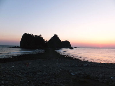 ☆とんぼろ海の道☆満開＆夕陽黄昏―