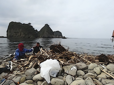☆堂ヶ島トンボロ清掃☆Ｏちゃん編