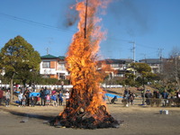 三島市：三島市芙蓉台自治会：「どんど焼き」を開催しました