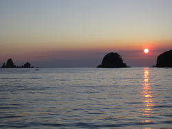 西伊豆の夕陽