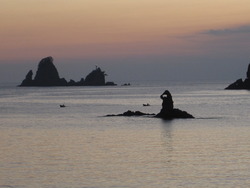 西伊豆の夕陽