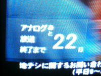 アナログ放送終了