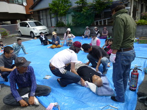 2013.5.19　壱町田2丁目　町内一斉清掃＆防災訓練