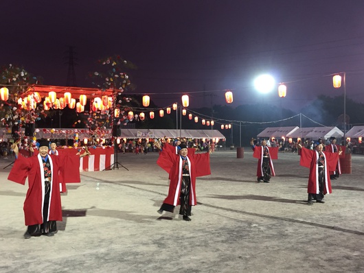 青葉台夏祭り,花火によさこい、吉原２中の吹奏楽の演奏に青葉夢太鼓、市長も交えて大いに盛り上がりましたよ！