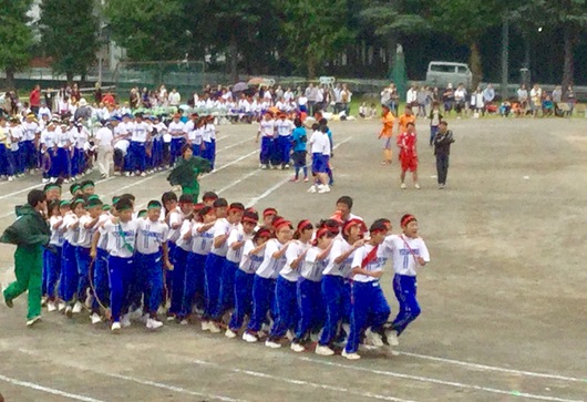 吉原第二中学校運動会！力強く開催！雨もひどくならずに待ってくれてよかったね