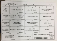 1月の日替わりメニュー 2019/01/05 12:47:50
